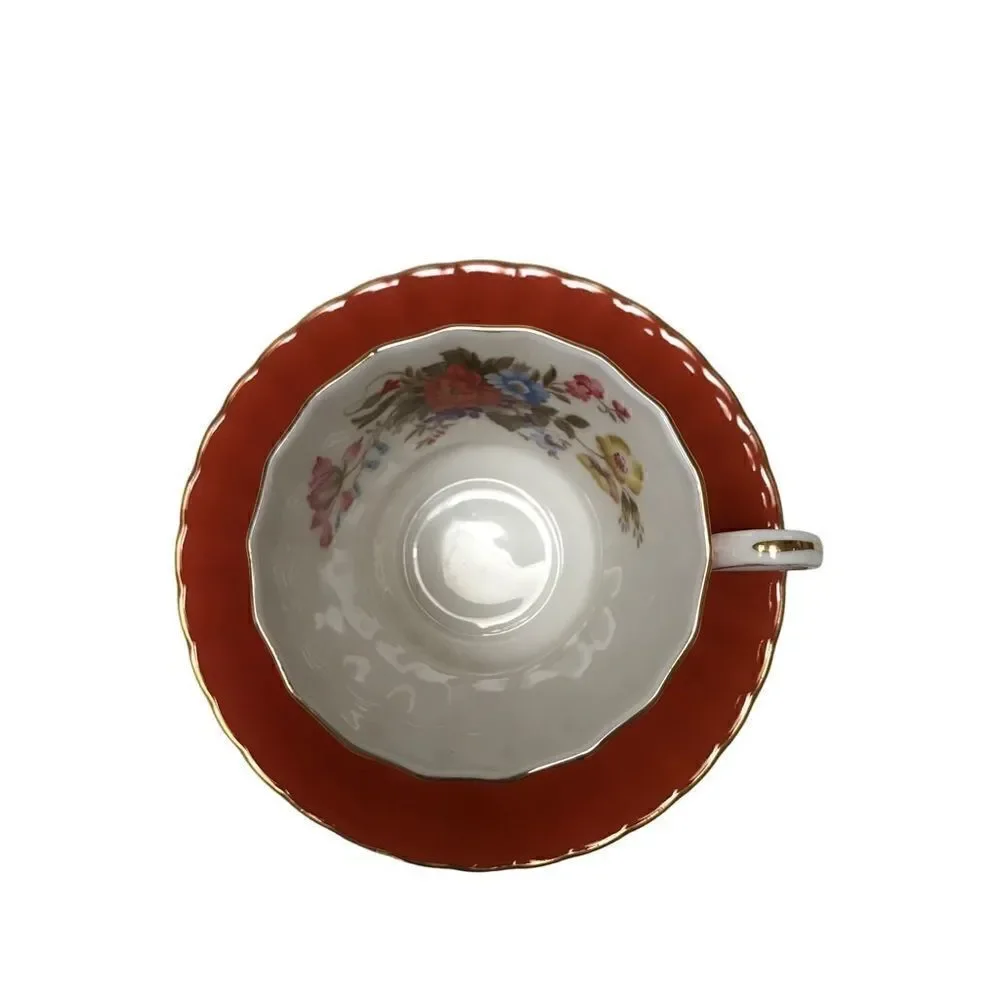 ‎Ansley Floral Bone China Teacup and Saucer